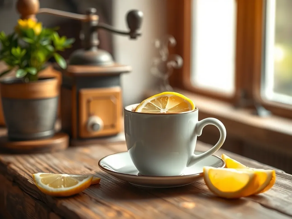 Kawa z cytryną – właściwości, korzyści i przepisy na napój